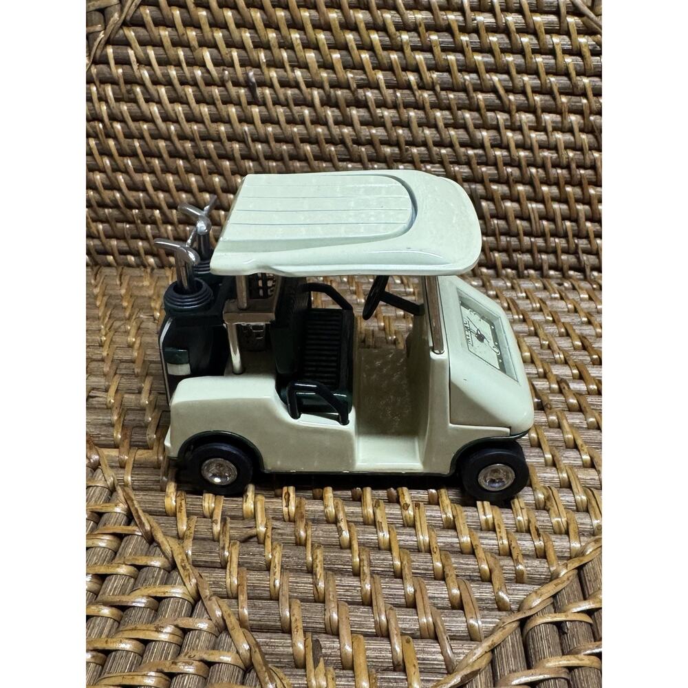 Vintage Relic Golf Cart Desk Clock Die Cast Fossil Novelty Untested Collectible